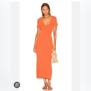 Solid & Striped Women's Orange Dress - never worn size medium